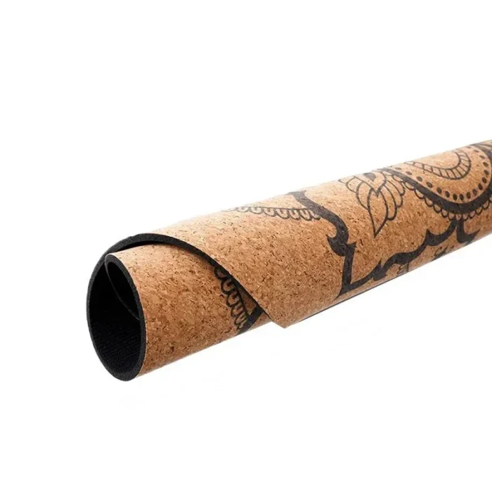 Cork+Rubber Round Meditation Yoga Mat