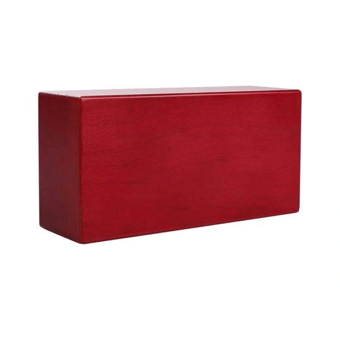 Red Wooden Yoga Block